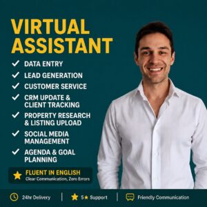 I will be your executive virtual assistant for admin and business support